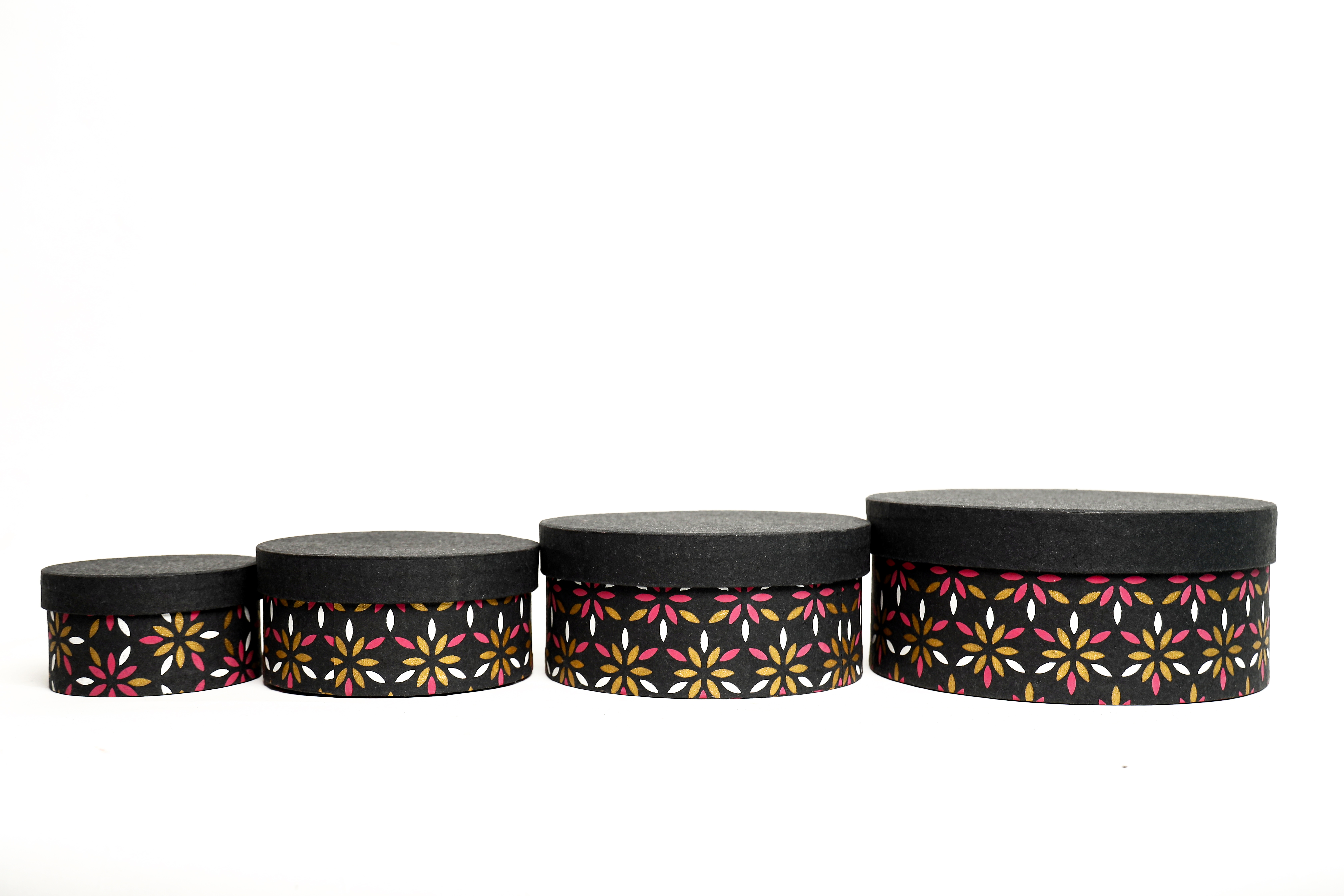 Round Paper Box 4 Piece Set